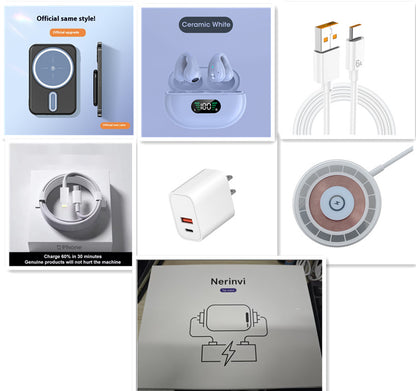 Simple and durable Power Bank Magsafe Magnetic Wireless Charger 5000 MA