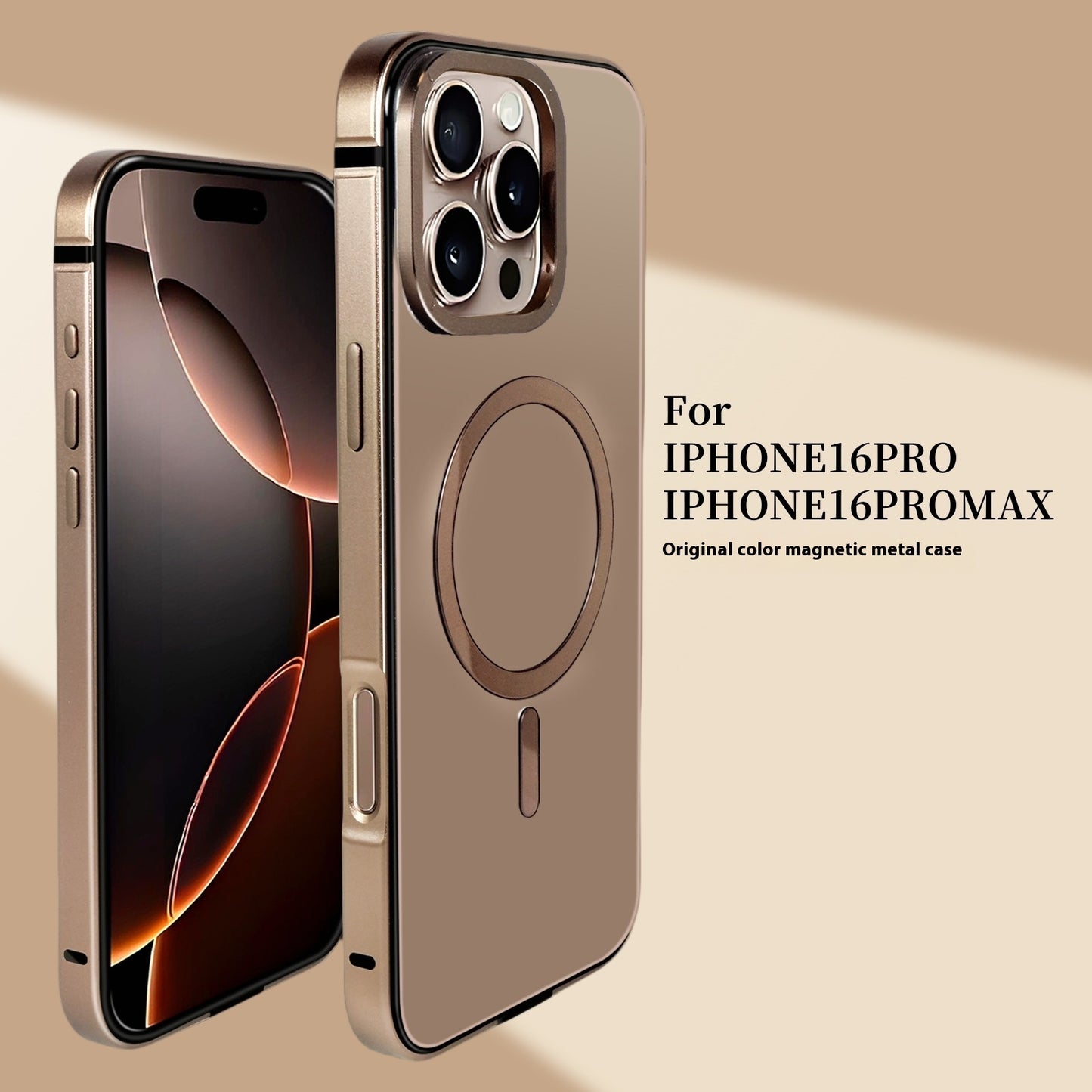 Metal Frame Magnetic Suction Original Machine Color Phone Case