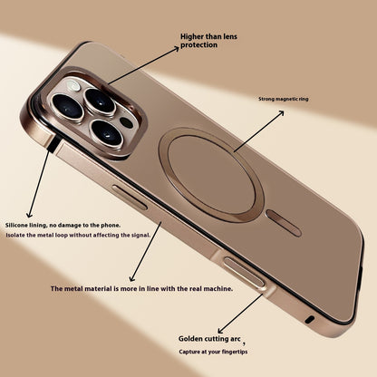 Metal Frame Magnetic Suction Original Machine Color Phone Case