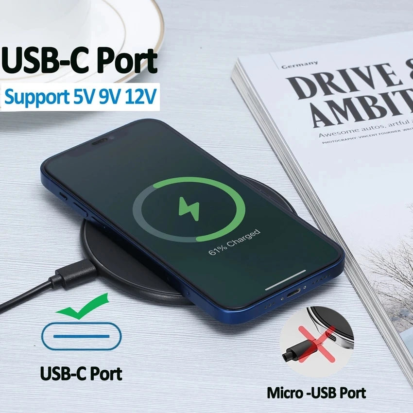 200W Fast Wireless Charging Pad – For iPhone, Samsung & More