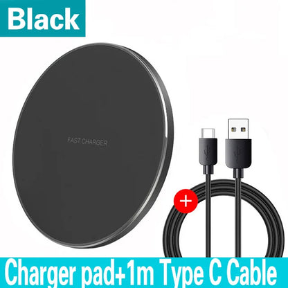200W Fast Wireless Charging Pad – For iPhone, Samsung & More