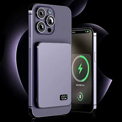 Ultra-Slim 10,000mAh MagSafe Power Bank – Snap-On, Fast, and Always Ready.