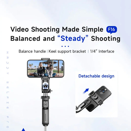F16 Selfie Stick Tripod with Remote – Retractable for iPhone