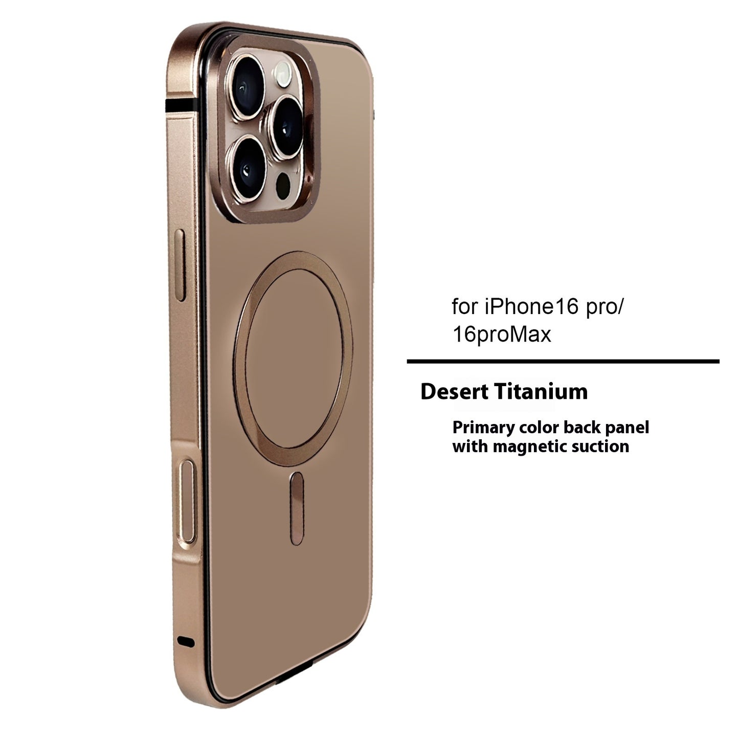 Metal Frame Magnetic Suction Original Machine Color Phone Case