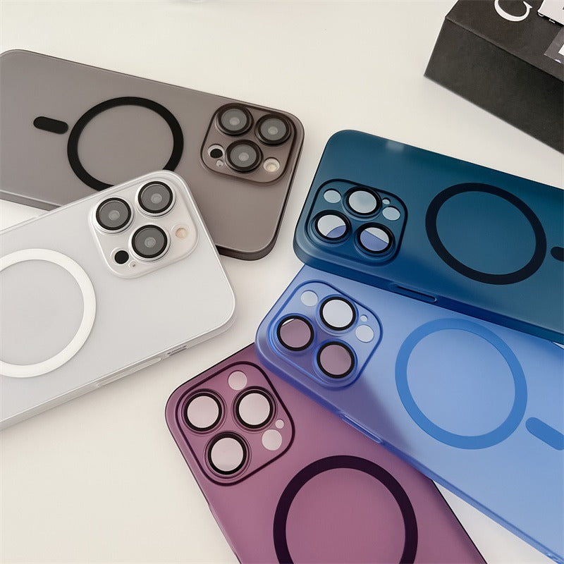 Ice Mist Ultra-thin Magnetic Frosted All-inclusive Phone Case
