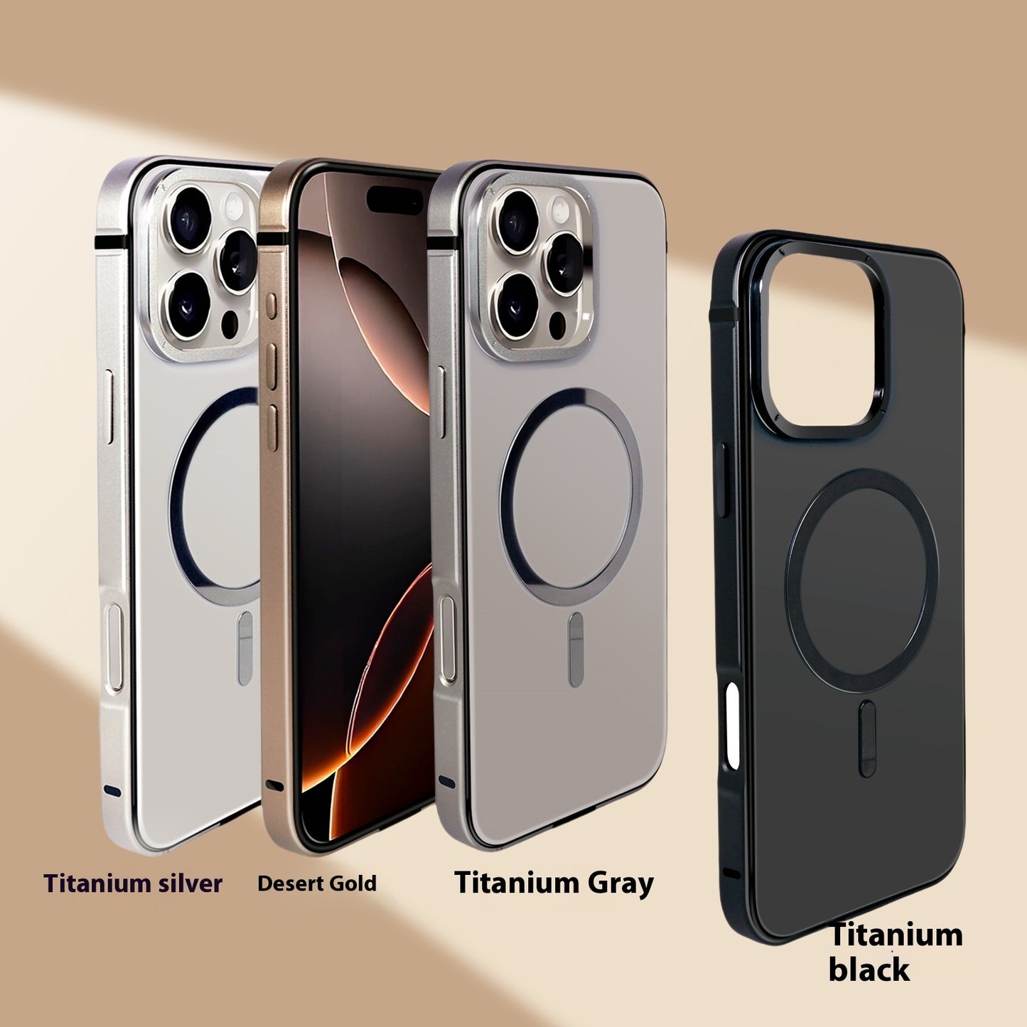 Metal Frame Magnetic Suction Original Machine Color Phone Case